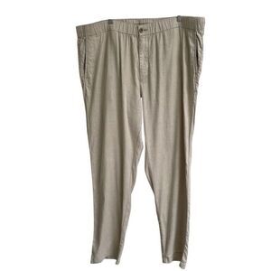 Tommy Bahama Pants Mens 2XLB‎ Beige Linen Blend Drawstring